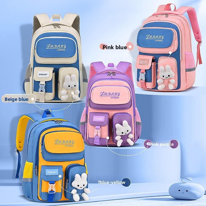 Sesame Baby Childrens Cartoon School Bag With Lightweight Durable Material For Girls And Boys