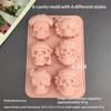 Halloweenová série Silikonové formičky Dýňová hlava Netopýr Čarodějnický klobouk Fondant Cukroví Ledová mřížka Čokoládová forma Pudink Dortová dekorace