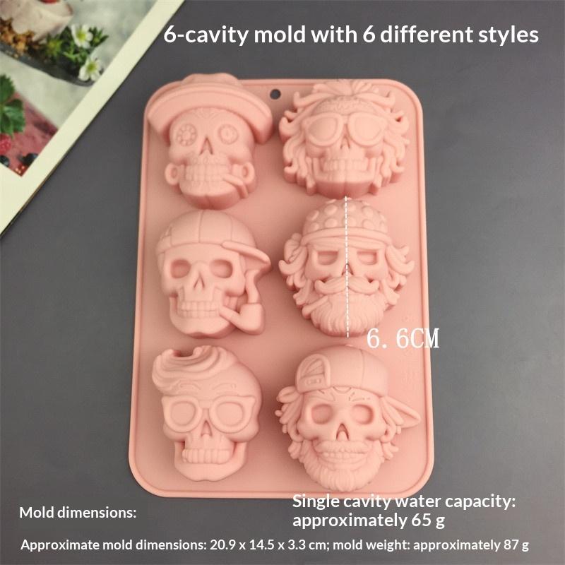 Halloweenová série Silikonové formičky Dýňová hlava Netopýr Čarodějnický klobouk Fondant Cukroví Ledová mřížka Čokoládová forma Pudink Dortová dekorace