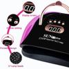 57LEDs UV LED Nail Lamp Acrylic Gel Dryer Lamp With Smart Sensor Low Heat Mode Purple Nail Art Salon Manicure Machine