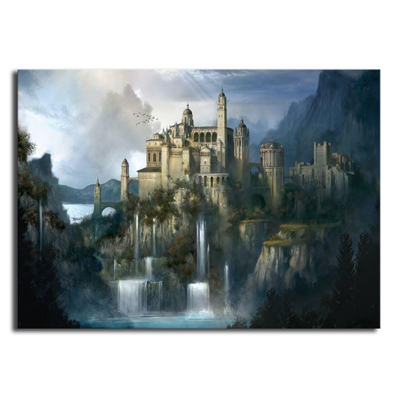 Buy 5D DIY Full Square/Round Diamond Painting A Mysterious Castle Home ...
