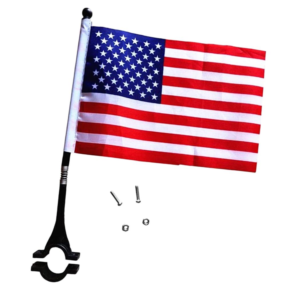 

Bicycle Handlebar Safety Flag Polyester Banner Kids Bike Rear Flag with Pole for Tricycle Scooter and Cycle Decoration