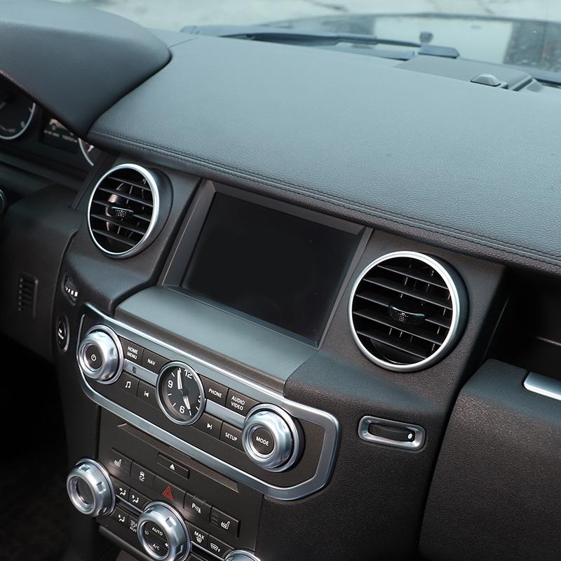 ABS Chrome For Land Rover Discovery 3/4 LR3 LR4 Car Central Control Air Outlet Adjustment Lever Cover Decorative Accessories