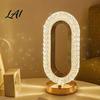 Touch Control Night Light Luxury Faux Crystal Table Lamp Dimmable LED with Minimalist Sensor Lamp Gold Base Modern Bedside Desk for Bedroom