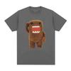 Maglietta corta oversize carina e sfocata di Domo Kun stile Harajuku da donna T-shirt casual