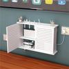 ABWR-2X Kabelloser Wifi-Router Aufbewahrungsboxen Holzbox Kabel Strom Plus Draht Halterung Wandmontage Steckdosenleiste Regal Doppel