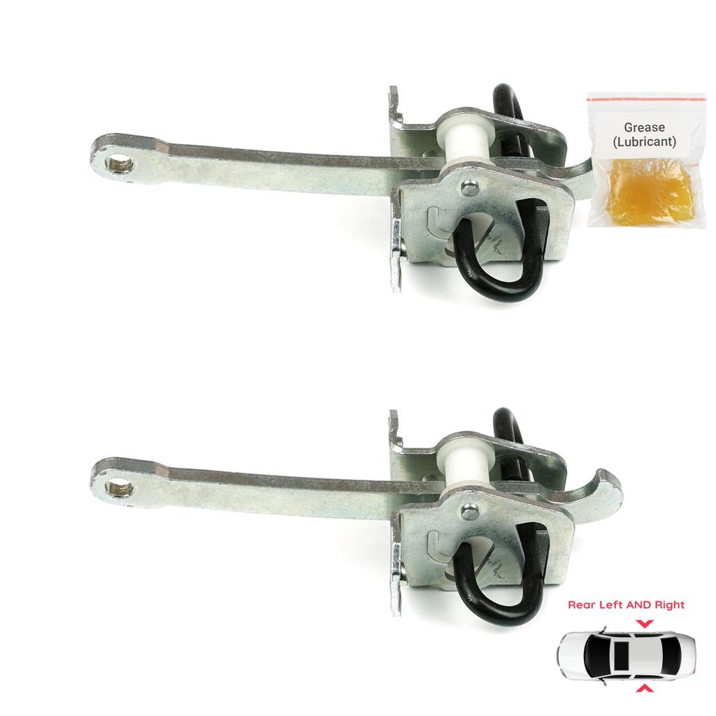 BDP1069-1 2 Pieces Rear Left AND Right Door Catch Hinge Brake Stop Check Strap Limiter for BMW 5 Series E39 1995-2004 4/5-Door 51218159256