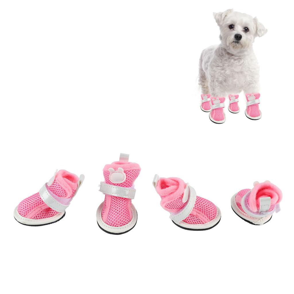 Siatkowe buty dla psa zapobiegające poślizgowi oddychające lekkie modne szczenięce buty dla Bichona Teddy