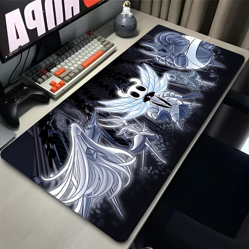 Tappetino Mouse per Laptop Accessori da Gioco Tappetino Tastiera Ufficio PC Hollow Knight Anime Stampa HD Mousepad Computer Gamer Scrivania Tappetino Mouse