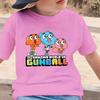 The Amazing World of Gumball Printed T-Shirt Kids Boys Girls Tops Casual Short Sleeve Crew Neck Comfortable T Shirt for Children