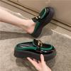 Thick Bottom Round Head Combination Fashion Comfortable Non-slip Breathable Single Shoes Women Fashionable Slippers