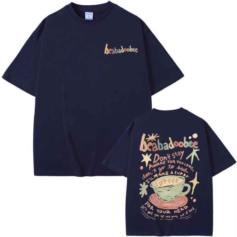 

Beabadoobee Graphic Print T-shirt Men Women Fashion Vintage Oversized T Shirts Unisex Casual Pure Cotton Tshirt Y2k Streetwea... S разноцветный