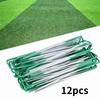 12PCS Garden Stakes U-shaped Ground Nails Tent Stakes Securing Pegs  Gardening Accessories