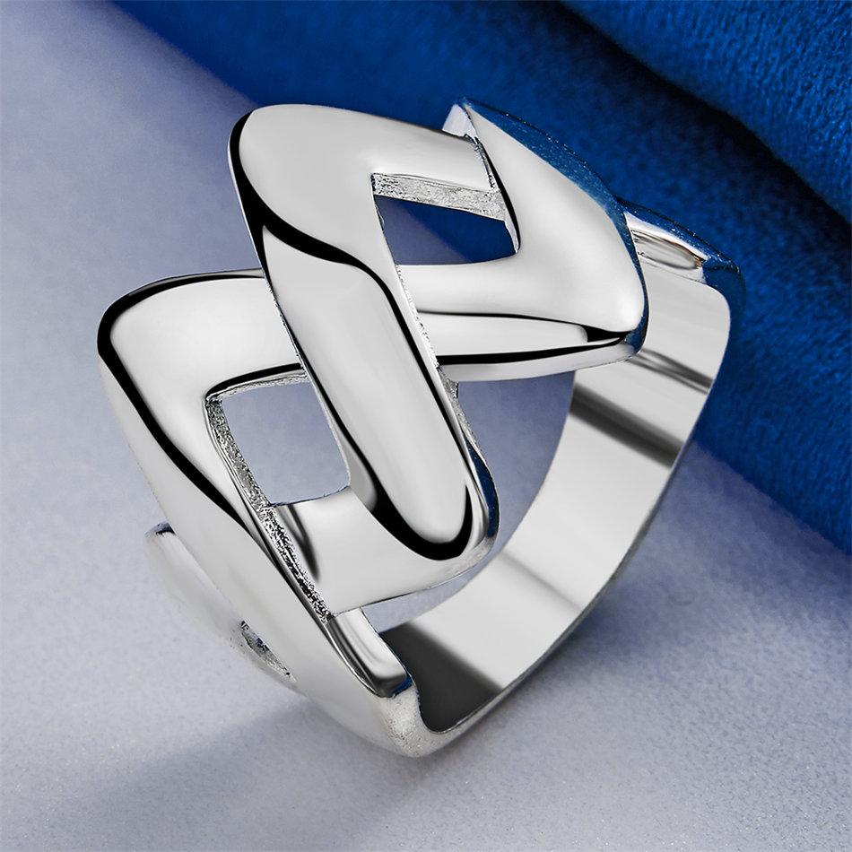 1 piece of 925 sterling silver 7-10 exquisite W ring, women's fashion jewelry gift, wedding accessory