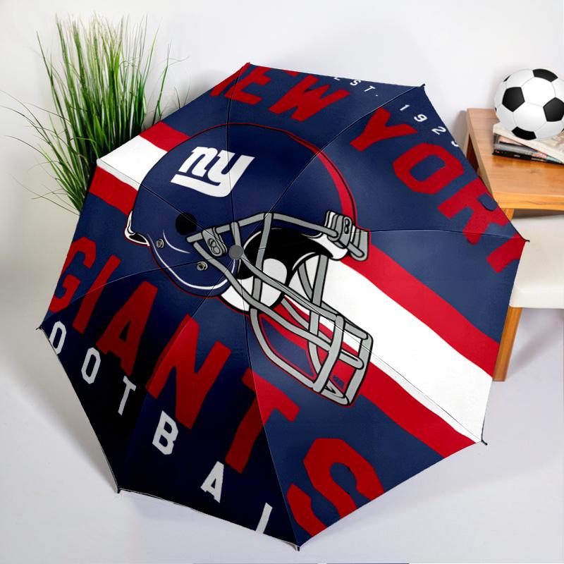 New York Giants Helmet Umbrella - Automatic Open/Close, Compact 8-Rib Lightweight Umbrella Essential for outdoorPicnic Accessory Fan Gifts