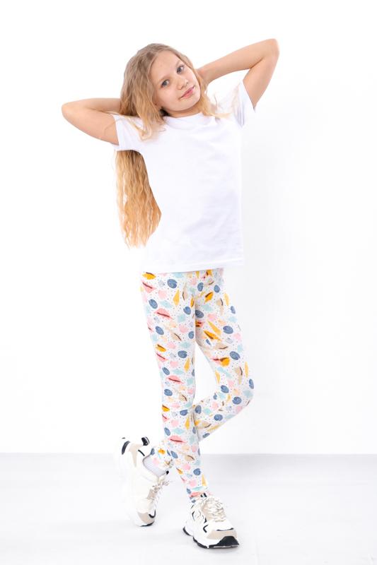 Girls’ Leggings – Soft Cotton Fit & Flexible Waistband ,Any Season, 6000-043 HC