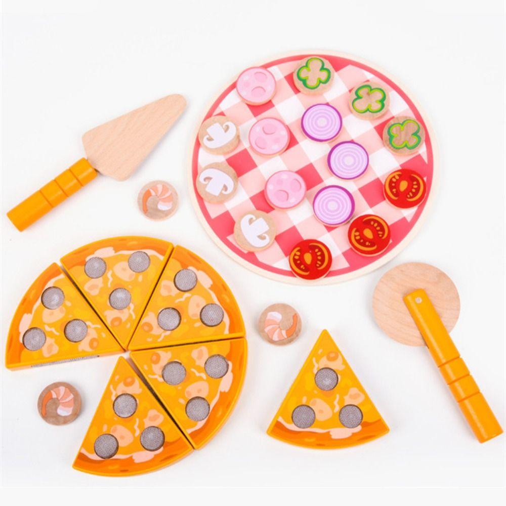 Interactive Pizza Pretend Play Toy Early Education Cookie Play Food Set House Kitchen Toys