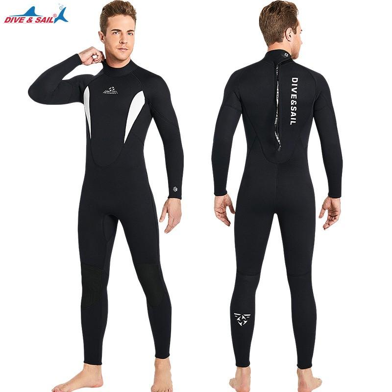 3mm Neoprene Wetsuit Men Women Warm Suit Snorkeling Surfing Swimming Winter Diving