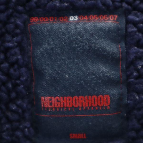 NEIGHBORHOOD Nylon jacket S Navy Boa fleece lining Women Used