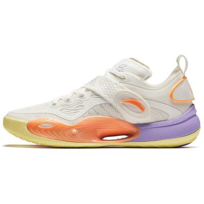 Slip Resistant Low Top Basketball Shoes Men's White Sneakers 112421108-4
