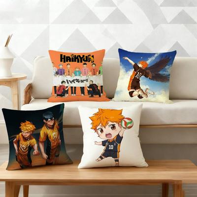Sports Anime H-Haikyuu Pillow Case Pattern Printed Pillowcase For Living Room Sofa Cushion Cover