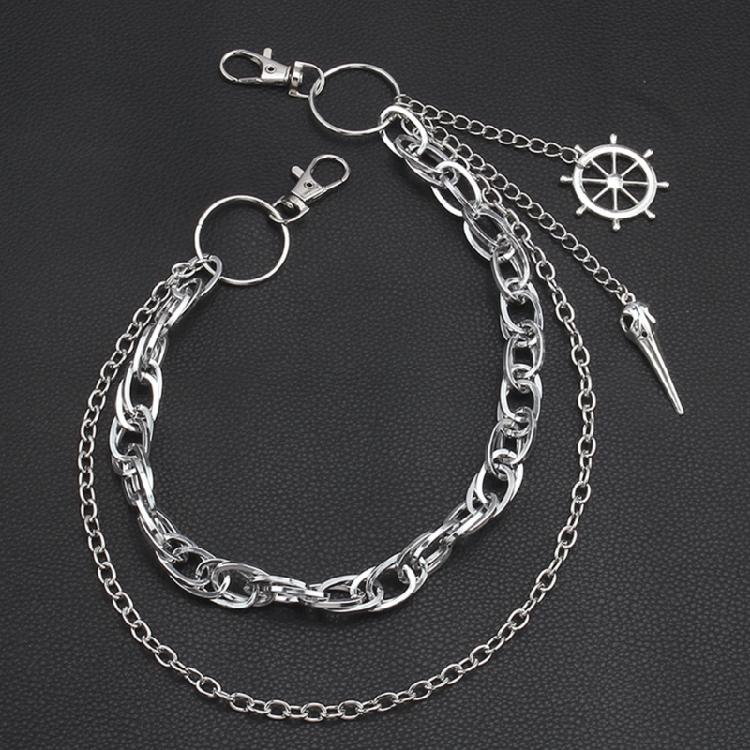 Hip Hop Pants Chain Stylish Links For Dancers Punk 2000s Trend Jean Multi-layer Chains for Edgy Streetwear Looks