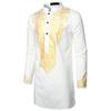 Men Printed Bronzing Shirt Printed Totem Long Shirt African Style Shirt