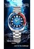 SANDA Men's Quartz Watch: Luminous, Calendar, Rotating Bezel, Waterproof, Business & Casual.
