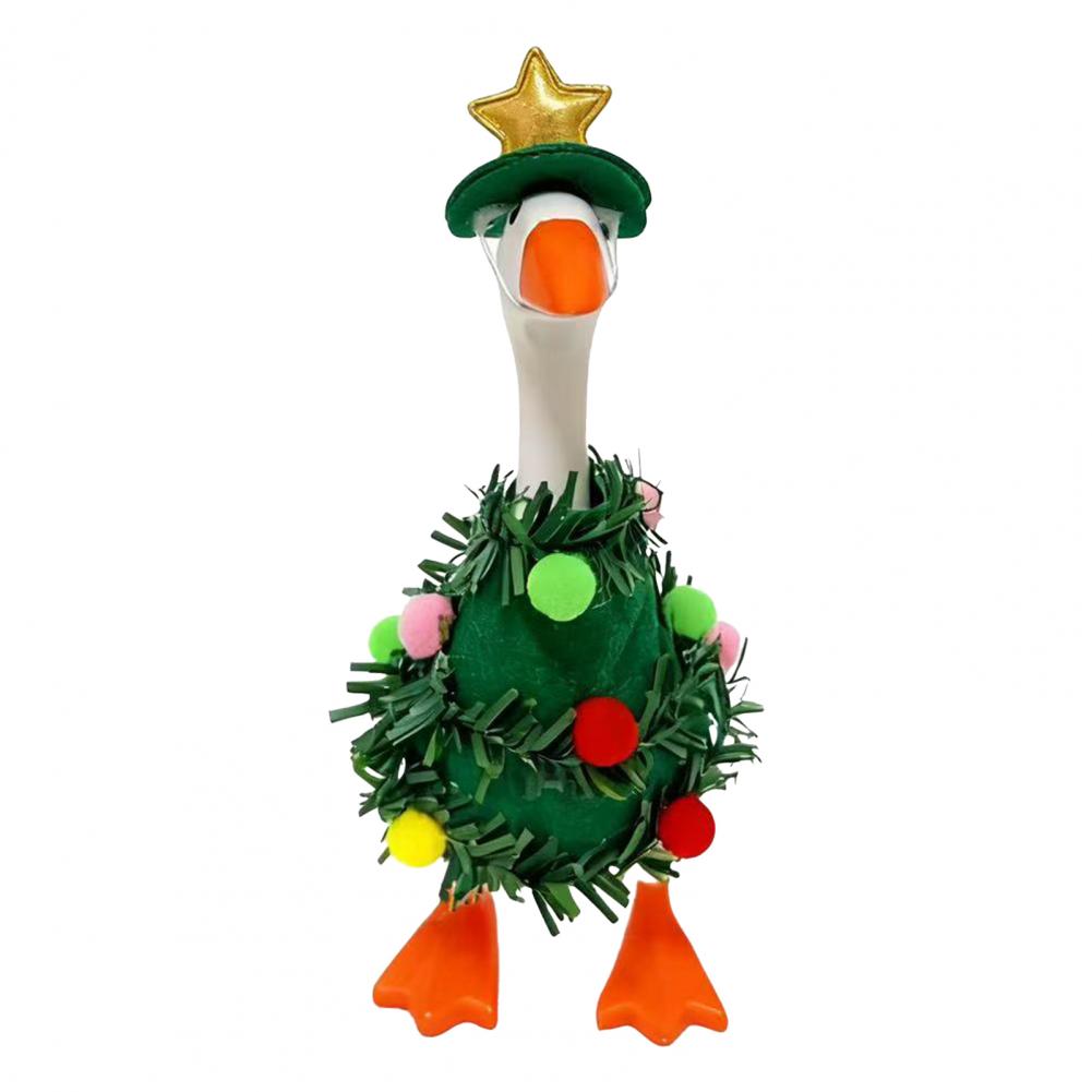 Festive Table Decor Goose Christmas Costume Festive Christmas Tree Goose Outfit for 7 Statue Holiday Desk Clothes