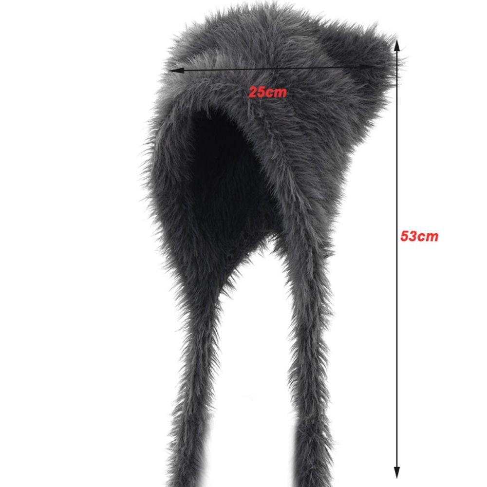 Solid Color Beanies Cap Windproof Women Earmuffs Cap Cute Winter Bear Ears Hat