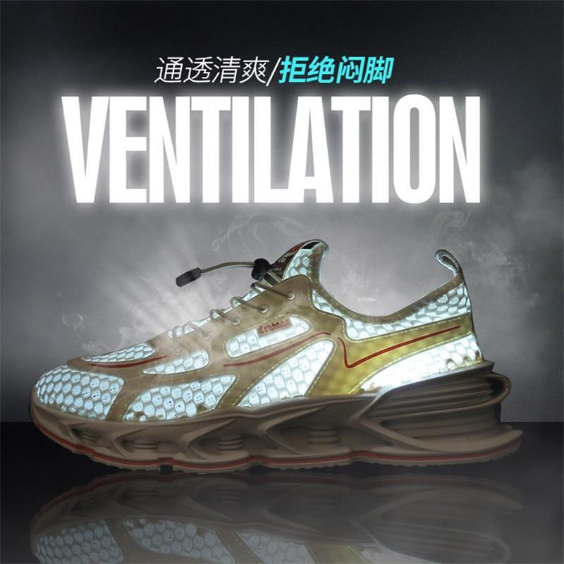 Sneakers Student Outdoor Herrenschuhe 2025 Sommer Mesh Schuhe Herren Große Mesh Hohl Trendschuhe Teen Laufschuhe