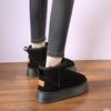 Thick-soled Snow Boots for Women's Winter 2025 New Star with the Same Velvet Thick Waterproof Muffin Short Tube Heightening Cotton Shoes