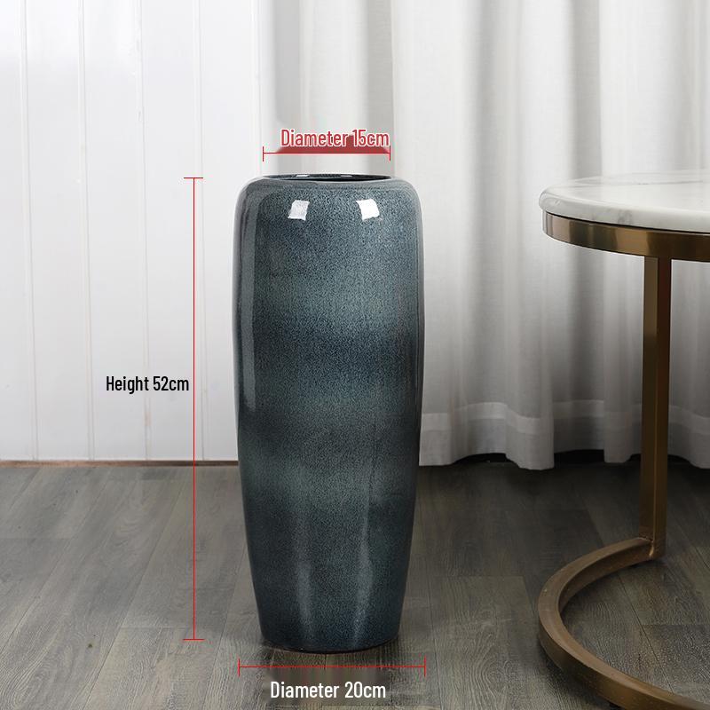 Handmade Large Ceramic Floor Vase for Living Room or Hotel - Perfect for Fresh Flowers