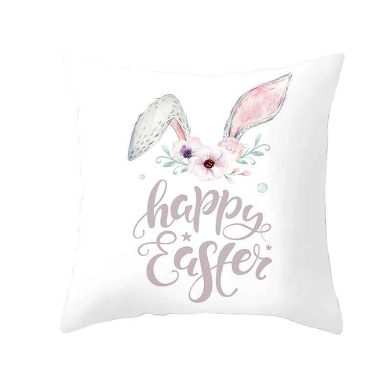 New Easter Bunny Pillow Cover Festive Home Decor Pillow Cover