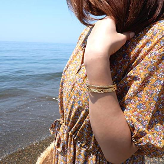 Hawaiian Jewelry Honu Sea Surgical Stainless Silver [JULAISU] Bangle, Scroll, Turtle, Wave, Women's, Men's, Hypoallergenic, Steel,