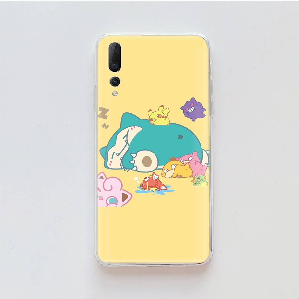 Transparent Case for Samsung A04 A14 A23 M33 M53 Realme 10 9 C35 C55 VIVO X80 Infinix Hot 30 Note 11 Tecno Spark 8P Pro P-36 Pikachu Pokémon