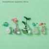 Mini-Glasvase Kühlschrankmagnet DIY Porzellanvase Blumen Kühlschrank-Nachrichtenaufkleber Pflanzenmagnet Grünes Geschenk Küche