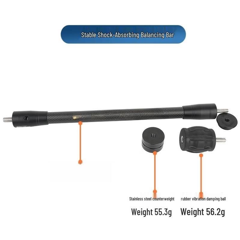 Longchan Carbon Fiber Shock-Absorbing Stabilizer for Recurve and Compound Bows