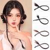 Y2K Cute Boxer Braids with Clip Bangs and Ponytail