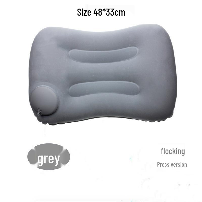 Travel Inflatable Foldable Lumbar Pillow - Portable Square Cushion for Outdoor Use