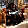 Coperta Personalizzata con Nome Damon Salvatore, Decorazione per la Casa, Camera da Letto, Divano, Campeggio, Divano, Regali per Compleanno Natale