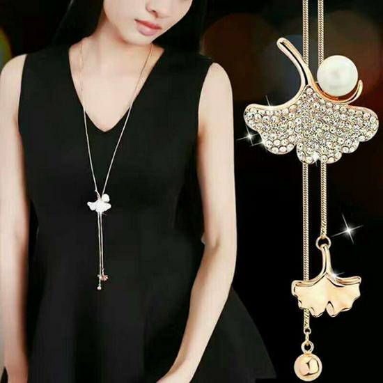 Elegante Quasten-Pulloverkette für Damen - Vielseitiges, hochwertiges europäisches und amerikanisches Design für Herbst/Winter-Mode