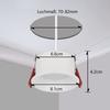 Lot de 5 spots encastrés - NETTLIFE - Plafonnier 230V/5W - 3000K - Blanc - Métal
