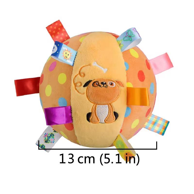 Interactive Ball Dog Toy Bite Resistant Squeaky Plush Handle Suitable for Aggressive Chewing Training Stress Relief