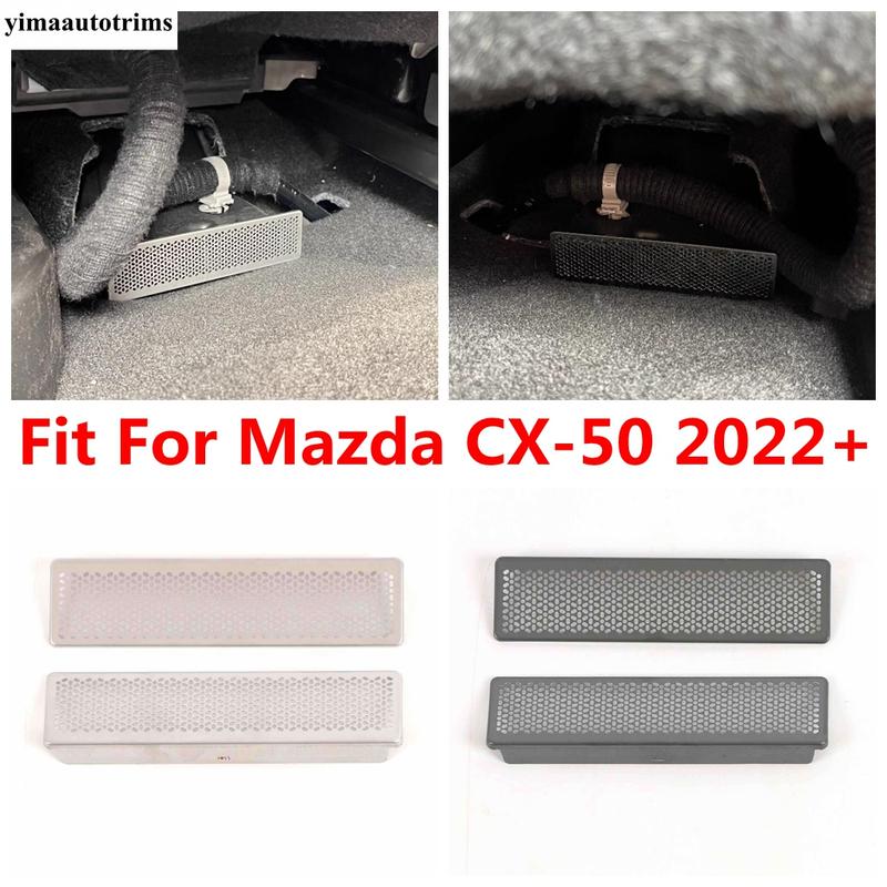 Car Seat Under Floor Air Vent Outlet Dust Filter Cover Protection Panel Interior Accessories Fit For Mazda CX-50 2024