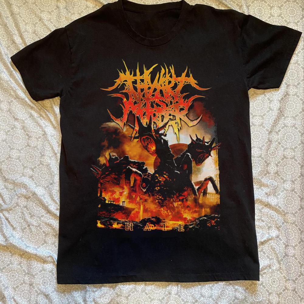 Коллекция Thy Art is Murder Хейт Футболка с коротким рукавом Черная Все размеры Унисекс Футболка XXXXL