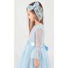 Kids Girls Buckled and Tulle Lace Trend Evening Dress