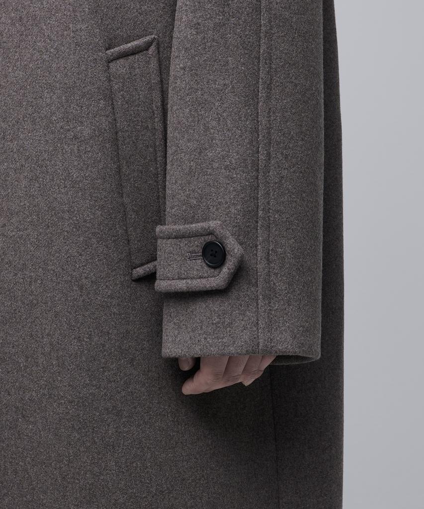 Musinsa Standard Cashmere Blend Oversized Balmacaan Coat [Taupe]