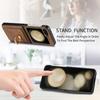 Retro PU Leather Cover for Samsung Z Flip 6 5 4 3 2 Flip6 Flip5 Flip4 Flip3 Flip2 5G Ring Card Slot Holder Wallet Phone Case