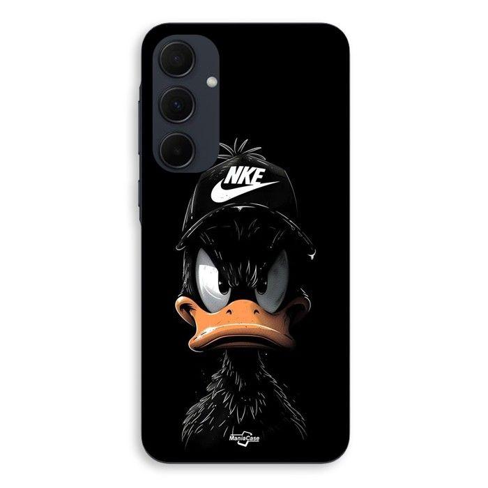 Handyhülle - MANIACASE - Samsung Galaxy A35 - Silikon - Schwarz - Donald Motiv schwarz